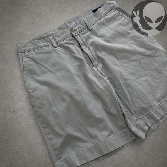 Polo Ralph Lauren Chino Shorts Size 36 Baby Blue Classic - Picture 6 of 8